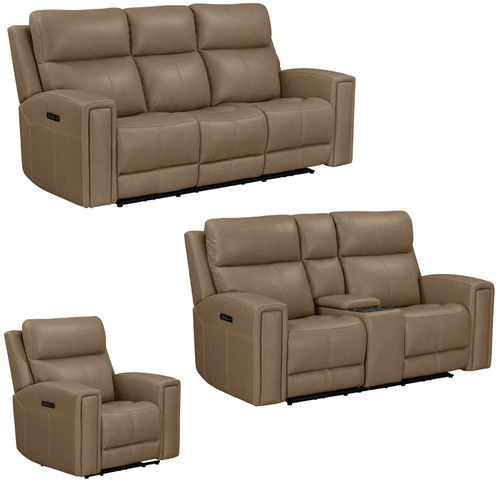 Camden - Sofa With Loveseat & Recliner - Brown