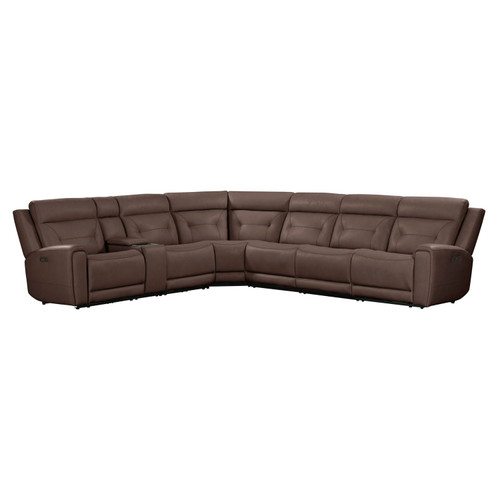 Beckham - 6 Piece Sectional - Dark Brown