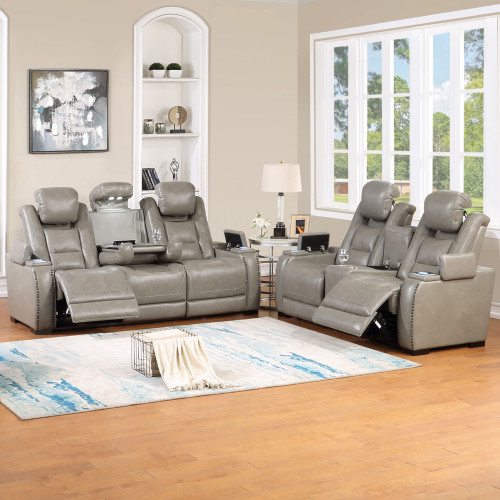 Breckenridge II - Power P2 Sofa & Loveseat - Light Gray Breckenridge II - Power P2 Sofa & Loveseat - Light Gray
