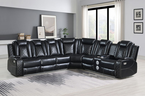 Orion II - 3 Piece Sectional P2 Power - Black Orion II - 3 Piece Sectional P2 Power - Black