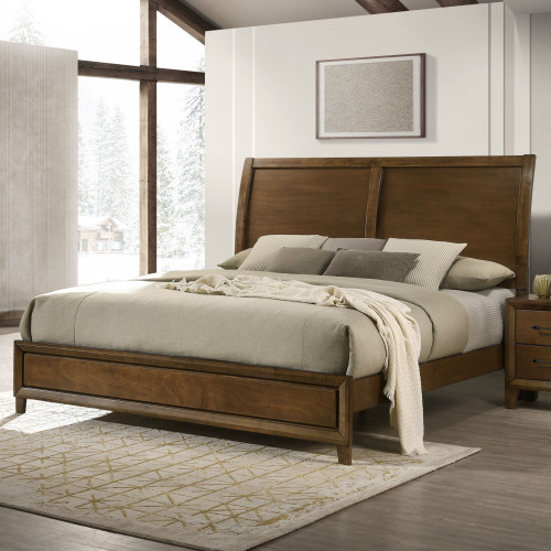 Ballard - 5/0 Queen Bed - Light Brown