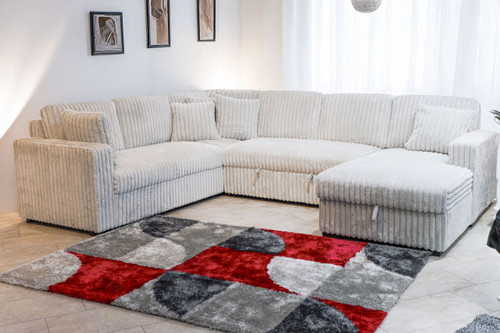 Bliss - Sectional Sleeper - Mist / Gray