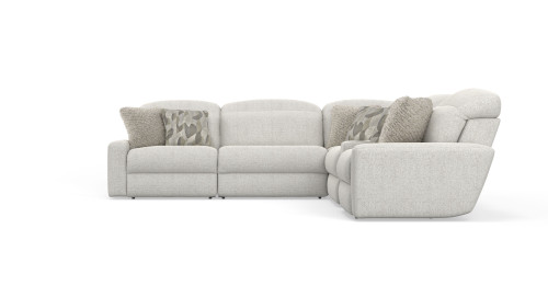 Terrence - Power Adjustable Headrest Power Armless Recliner - Chalk