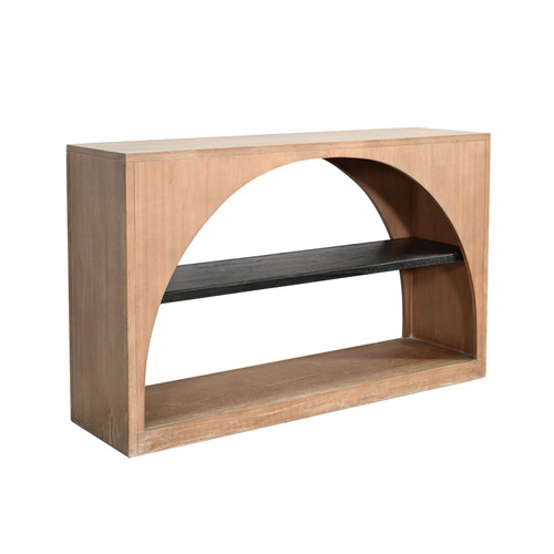 Modern - Wood Sofa Table With Arched Open Shelf Design - Umbra