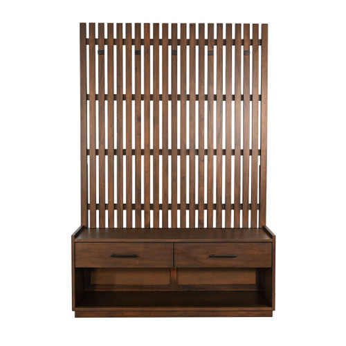 Eliza - Hall Tree With Bench - Coffee Bean