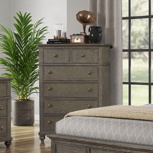 Twin Lakes - 5 Drawer Chest - Gray