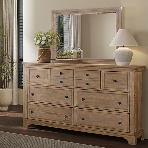 Haven Hills - Dresser & Mirror - Camel Beige