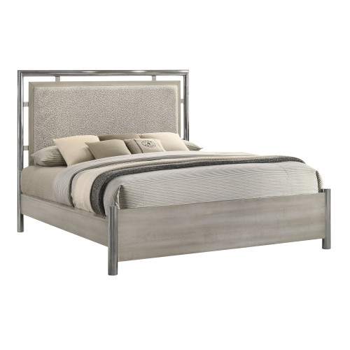 Lennox - 6/6 King Bed - Gray