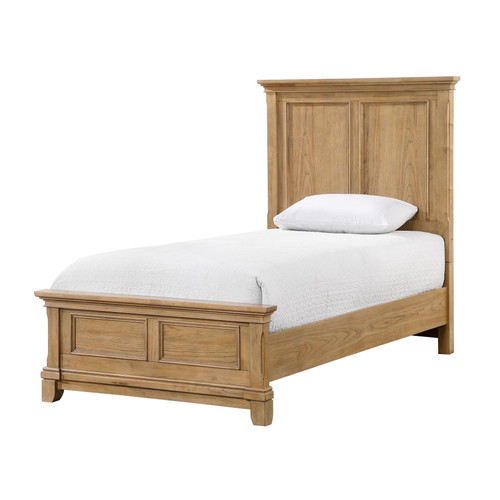 Sunstone - 3/3 Twin Panel Footboard & Slats - Honey