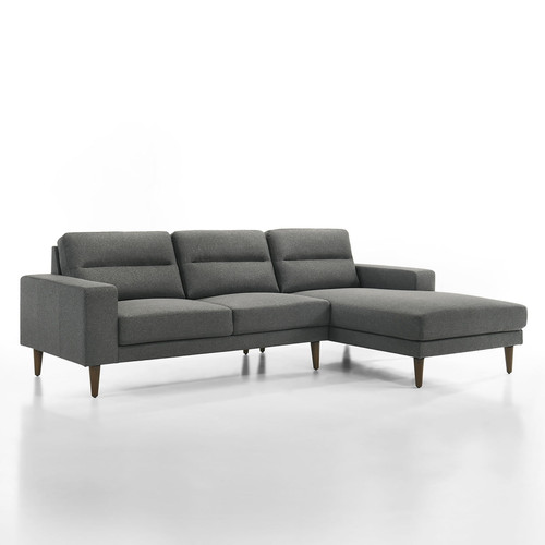 Vale - Left Arm Facing Loveseat - Gray