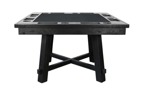 Reno - Square Poker Dining Table - Umbra Black
