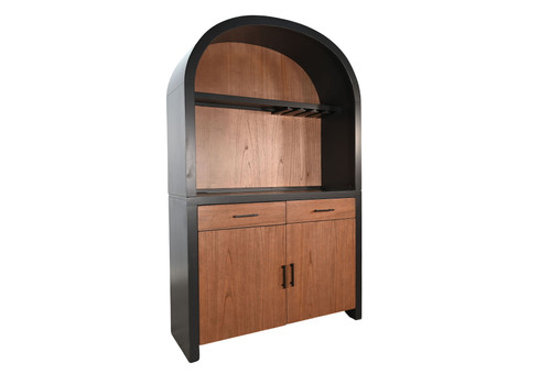 Arch Cabinet, Bar Base Only - Black Magic / Cinder