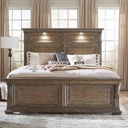 Carlisle Court - California King Panel Bed - Brown
