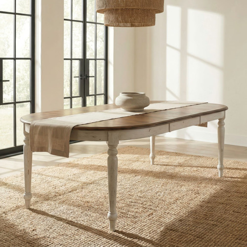 Carolina Crossing - Leg Table - White