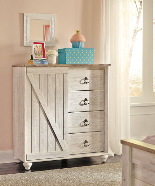 Willowton Whitewash Dressing Chest
