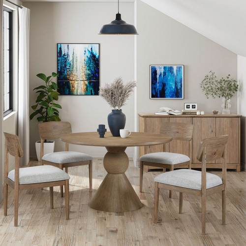 Briarcrest - Opt 5 Piece 54" Round Table Set - Tobacco