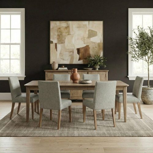 Hendrix Place - Optional 7 Piece Rectangular Table Set - Natural