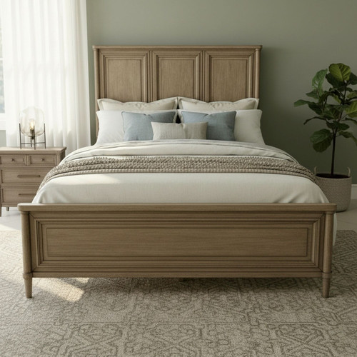 Rochelle Park - Queen Panel Bed - Smokey Taupe
