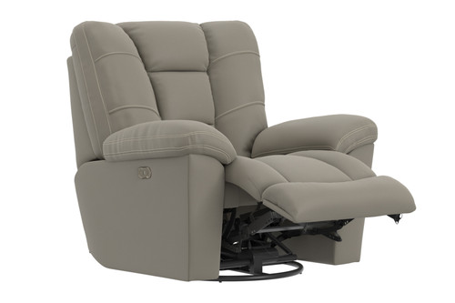 Manley - Power Swivel Glider Recliner - Smoke