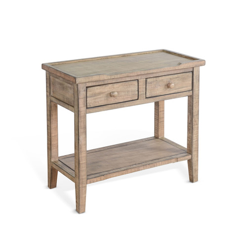 Marina - 26" Height Side Table - Beach Pebble