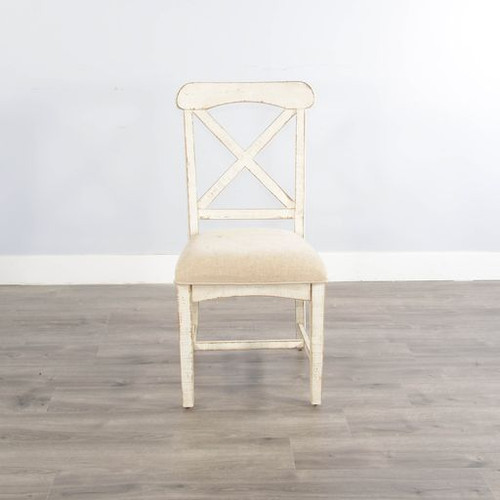 Marina - Dining Chair With Cushion Seat - White Sand