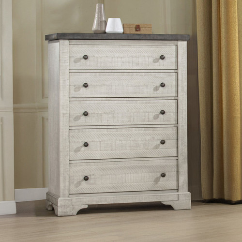 Augusta - Lift Top Chest - Rustic White