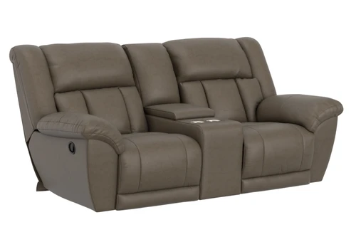 Sentinel - Lay Flat Reclining Loveseat With Extended Ottoman - Taupe