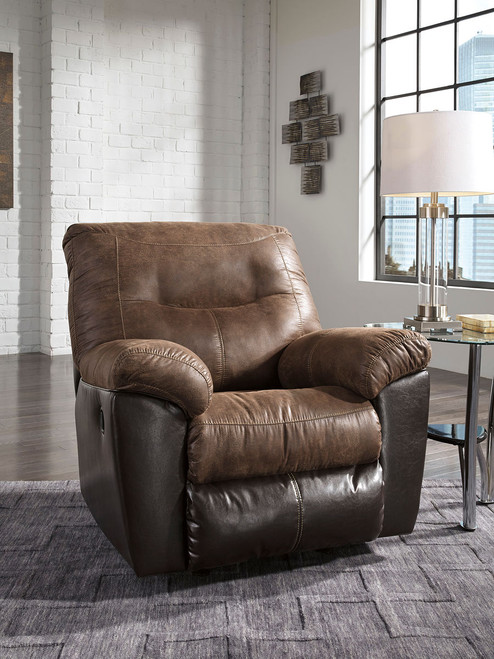 Follett Coffee Rocker Recliner Follett Coffee Rocker Recliner