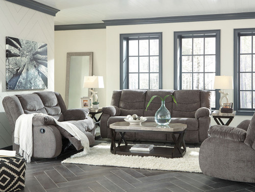 Tulen Gray 3 Pc. Reclining Sofa, Loveseat, Rocker Recliner