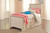 Willowton Whitewash Twin Panel Bed With 2 Storage Drawers