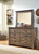 Trinell Brown 6 Pc. Dresser, Mirror, Chest, Twin Panel Headboard, 2 Nightstands