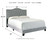 Jerary Gray Queen Upholstered Bed Tufted Headboard