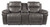 Erlangen Midnight Power Reclining Loveseat/Con/Adj Hdrst Erlangen Midnight Power Reclining Loveseat/Con/Adj Hdrst