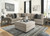 Bovarian Stone 4 Pc. Left Arm Facing Sofa 3 Pc Sectional, Ottoman