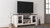 Dorrinson White / Black / Gray 60" TV Stand With Fireplace Insert Glass/Stone