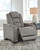 The Man-den Gray Power Recliner/Adj Headrest The Man-den Gray Power Recliner/Adj Headrest