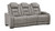The Man-den Gray Power Reclining Sofa With Adj Headrest The Man-den Gray Power Reclining Sofa With Adj Headrest