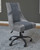Barolli Gunmetal 2 Pc. Gaming Desk, Swivel Gaming Chair