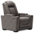 Hyllmont Gray Power Recliner/Adj Headrest