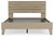 Oliah Natural Queen Panel Platform Bed