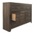 Juararo Dark Brown Six Drawer Dresser