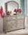 Lettner Light Gray Dresser, Mirror 6-drawers