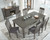 Hallanden Gray Rectangular Dining Room Butterfly Ext Table