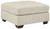 Falkirk Parchment Oversized Accent Ottoman