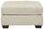 Falkirk Parchment Oversized Accent Ottoman