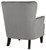 Romansque Gray Accent Chair Velvety
