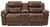 Edmar Chocolate Power Reclining Loveseat/Con/Adj Hdrst