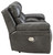 Edmar Charcoal Power Reclining Loveseat/Con/Adj Hdrst
