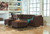 Maier Walnut 3 Pc. Left Arm Facing Chaise 2 Pc Sectional, Ottoman