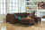 Maier Walnut 3 Pc. Left Arm Facing Sofa 2 Pc Sectional, Ottoman